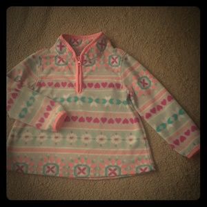 Oshkosh Little Girls Fleece Pullover Southwest Pattern 3T